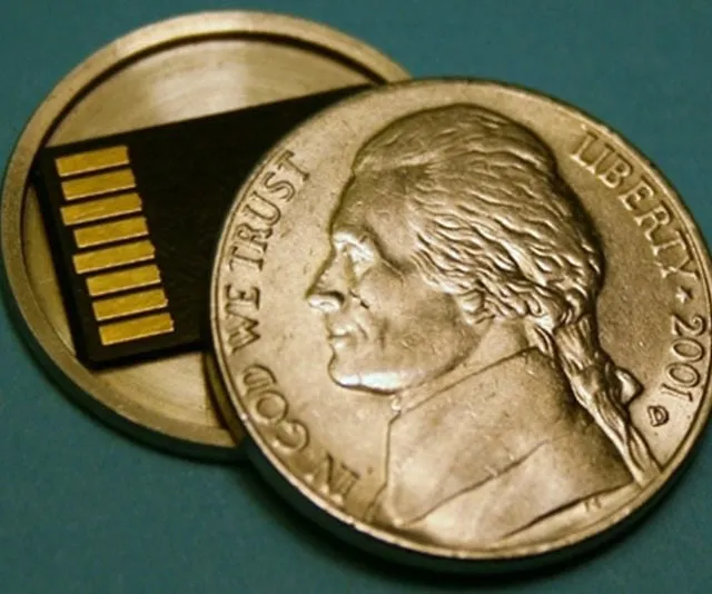 Micro SD Card Covert Coin