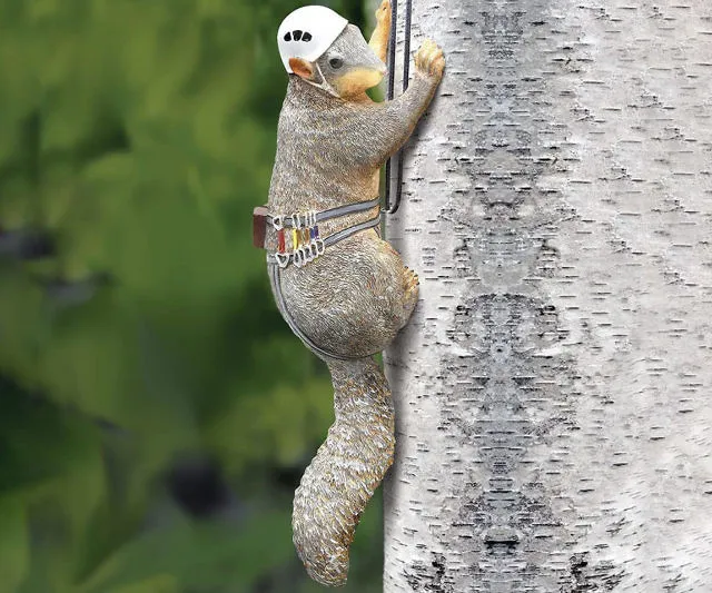 Climbing Squirrel Statue