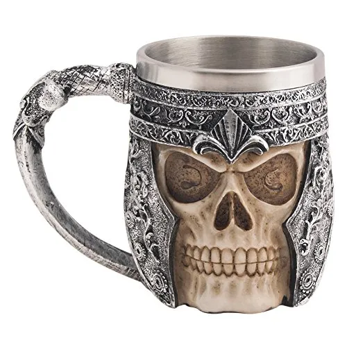 Stainless Steel Skull Coffee Mug