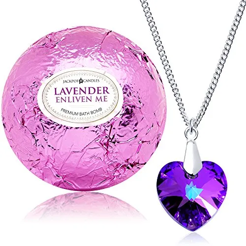 Enliven Me Lavender Hidden Necklace Bath Bomb