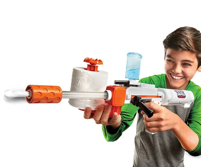 Blast Off with the Toilet Paper Blaster Rifle