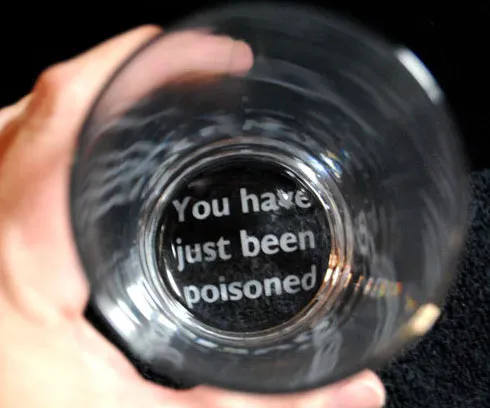 You Have Just Been Poisoned Pint Glass