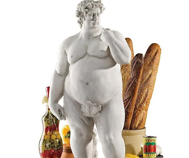 Obese Statue of David Garden Sculpture
