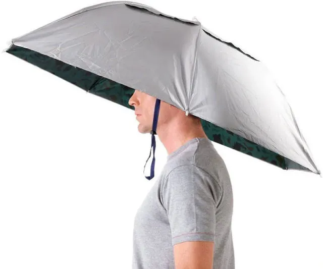 Stay Hands-Free and Stylish with the Umbrella Hat