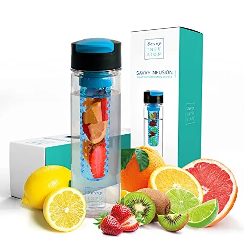 Enjoy Freshly Flavored Water with the Savvy Infusion Fruit Infuser Bottle