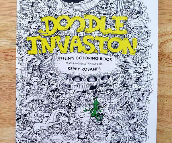 Doodle Invasion Coloring Book