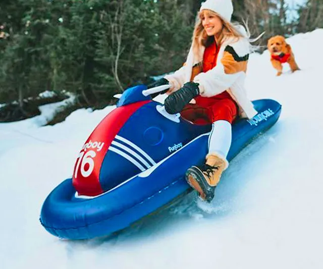 Inflatable Snowmobile for Winter Thrills
