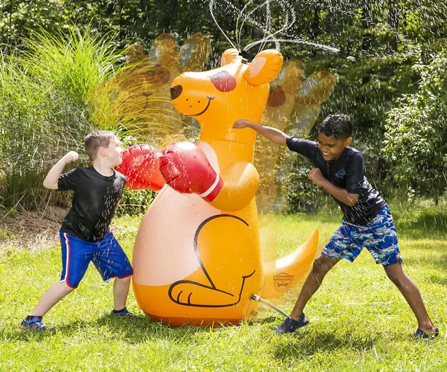 Giant Kangaroo Sprinkler Punching Bag for Kids