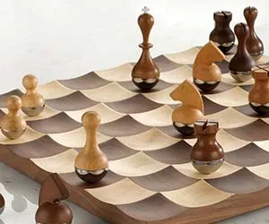 Add a Twist to Chess with the Wobble Chess Set