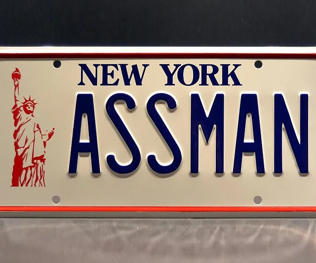 Kramer's Ass Man License Plate