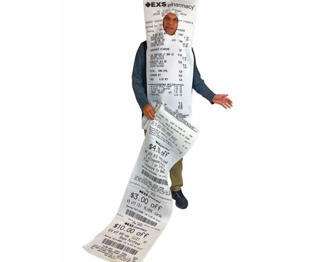 Get a Laugh with the CVS Pharmacy Receipt Costume