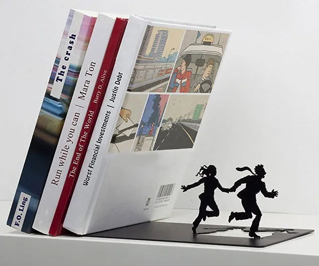 Sprinkle Fun to Your Shelves with Falling Books Bookend