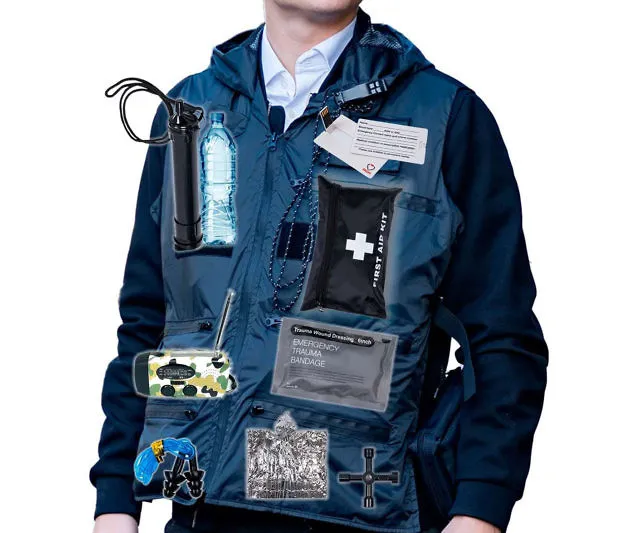Wearable Survival Kit Vest