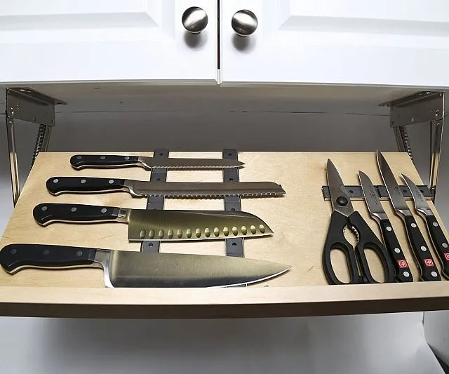 Under Cabinet Magnetic Knife Rack