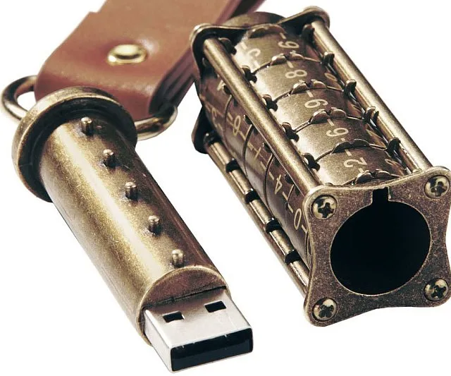 Mechanical Combination Lock USB Drive