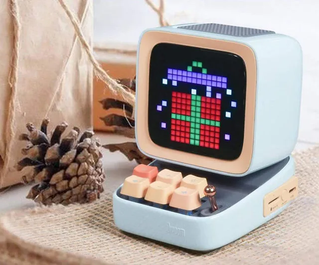 Retro Pixel Art Game Bluetooth Speaker with 16X16 LED App Controlled