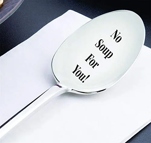 Add Laughter to Mealtime with the 'No Soup For You' Spoon
