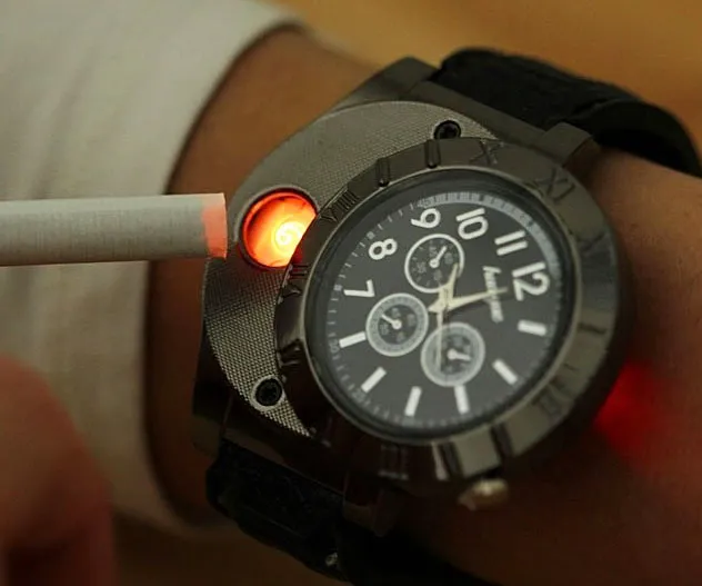 Stay Lit with the USB Lighter Watch