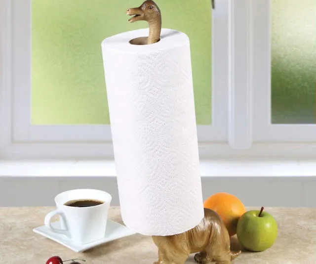 Adorable Brontosaurus Paper Towel Holder