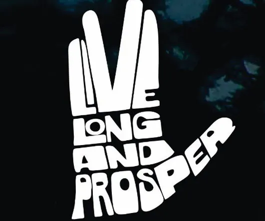 'Live Long And Prosper' Decal