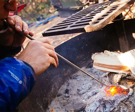 Firestarting Blow Straw for Campfires