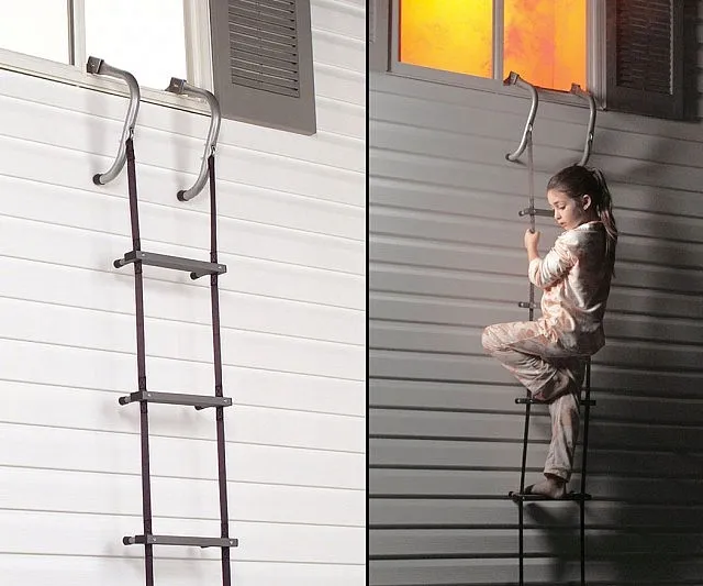 Safety First with a Two-Story Fire Escape Ladder