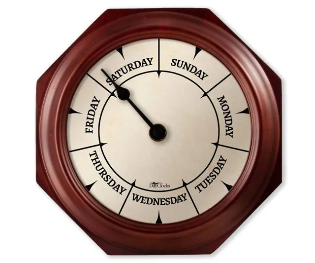 Day of the Week Wall Clock