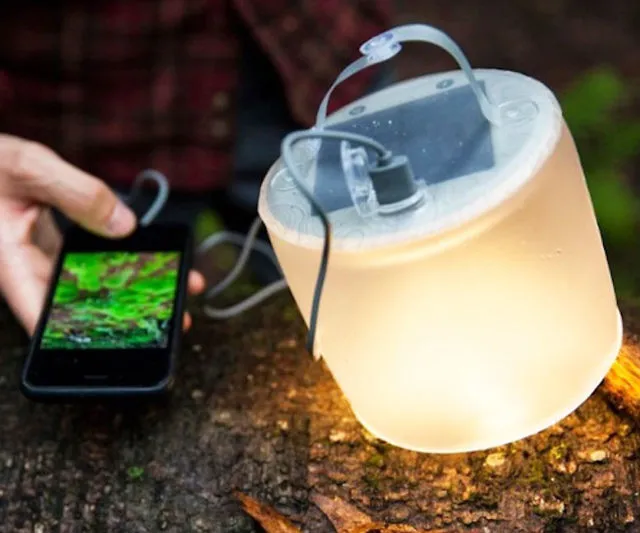 Be Powered Up Anywhere: Inflatable Solar Lantern & Charger