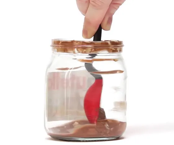 Say Goodbye to Waste with the Silicone Jar Scraping Spoon