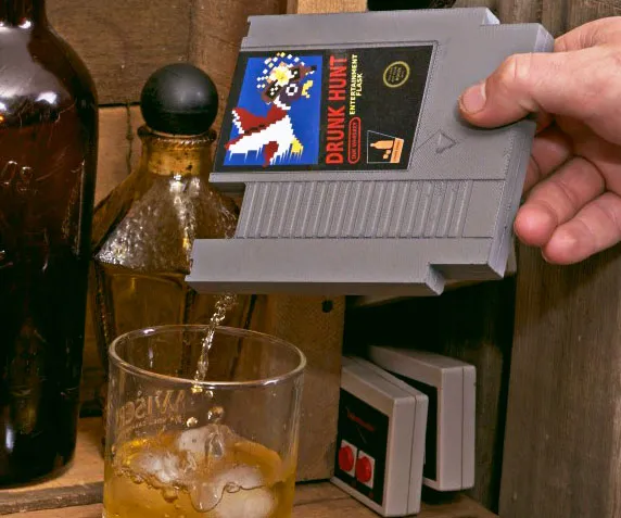 NES Cartridge Entertainment Flask