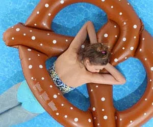 Cool Off With Pretzel Pool Float