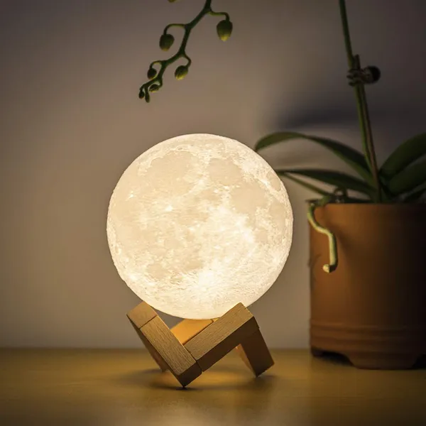 Enchanting Rechargeable 3D Moon Lamp