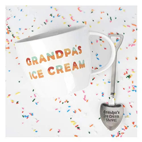 Sweet Memories with Grandpa's Ice Cream Bowl & Shovel