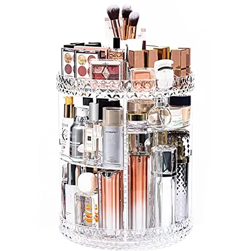 360-Degree Rotating Makeup Organizer: Declutter Your Beauty Routine