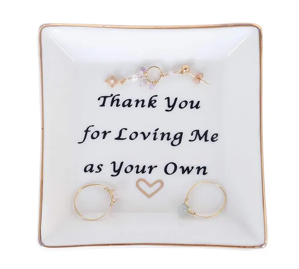 Thank You for Loving Me as Your Own Trinket Tray