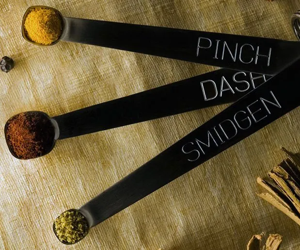 Pinch, Dash, and Smidgen Measuring Spoons!