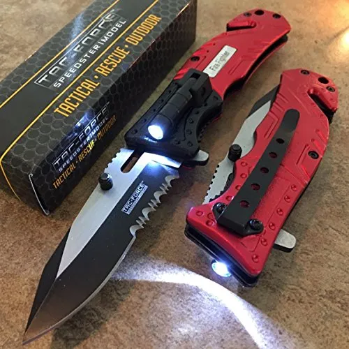 LED Tac-Force Tactical Pocket Knife