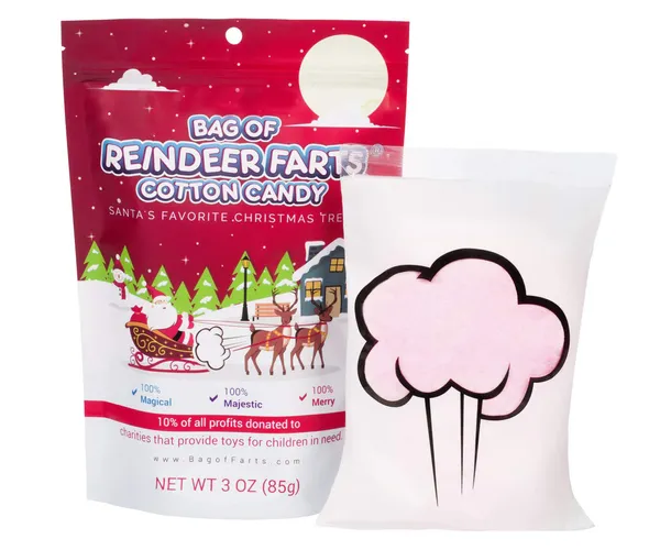 Bag of Reindeer Farts Cotton Candy