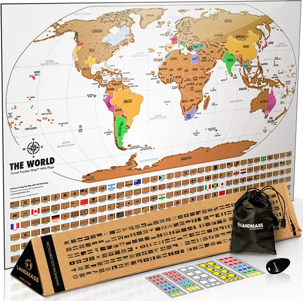 Explore the World with a Scratch Off Map