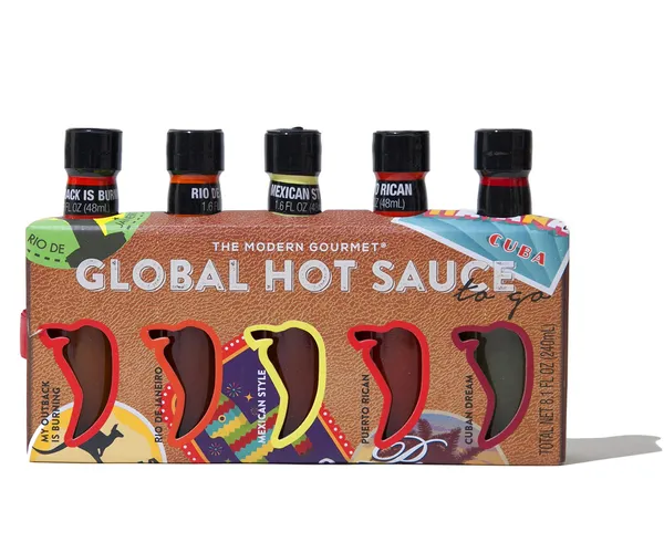 Global Hot Sauce Gift Set with Exotic Flavors