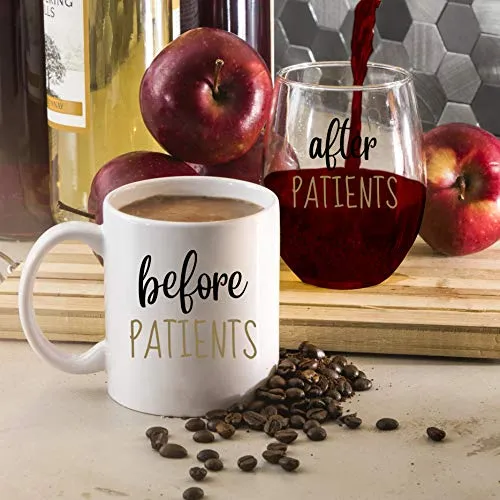 Before & After Patients Mug & Wine Glass