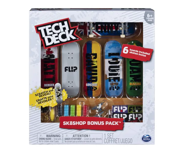 Tech Deck Finger Skateboard Bonus Pack