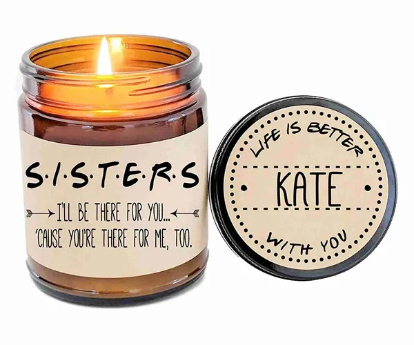 Personalized 'Friends' Sister Candle