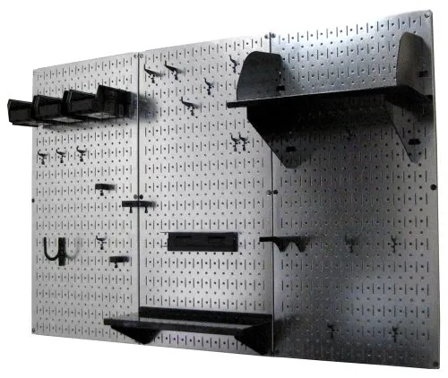 Metal Pegboard Garage Organizer Kit