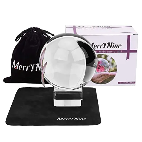 Photograph Crystal Ball with Stand and Pouch