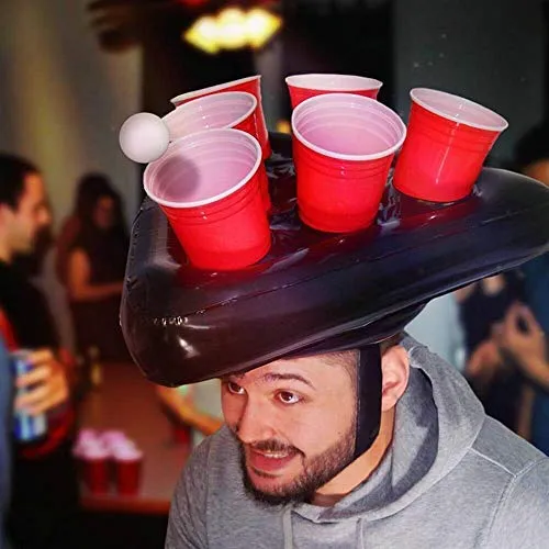 DGZC Inlatable Beer Pong Hat