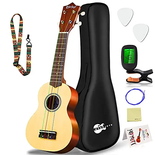 Everjoys Soprano Ukulele Starter Pack