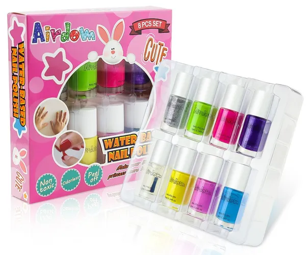 Sparkle and Shine with Rainbow Nail Polish Set for Kids