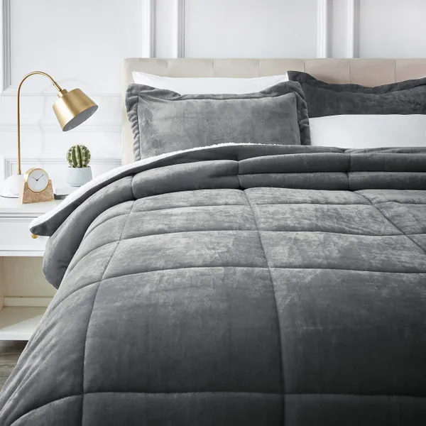 Ultra-Soft Micromink Sherpa Bed Set