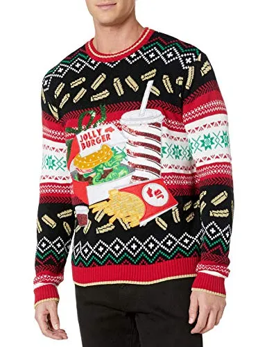 Jolly Burger Ugly Sweater for Men!